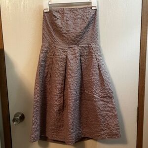 J Crew Lavender Purple Strapless Lined Textured Dress 6